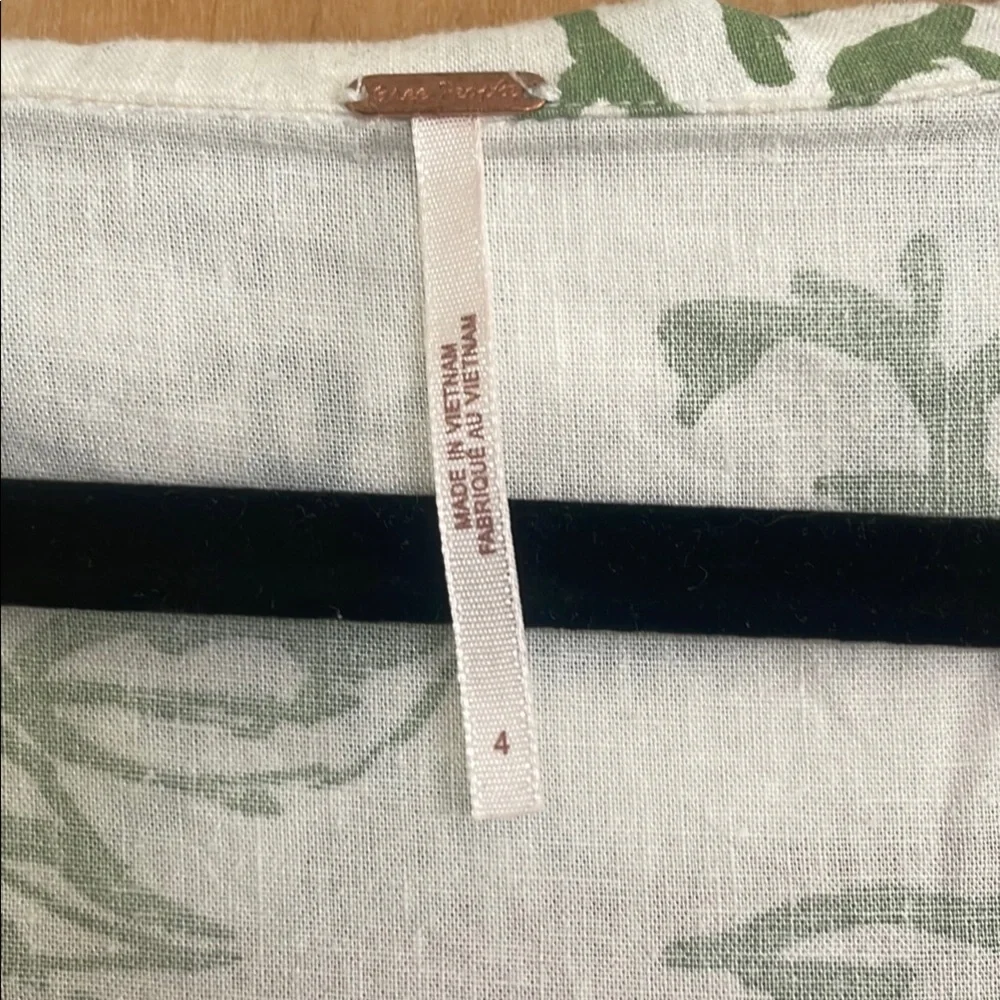 Free People Floral Button-Down Mini Dress - Picture 2 of 3